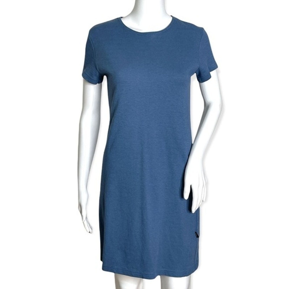 Horny Toad Dress Womens XS Blue Jersey Knit T-Shirt‎ Easy Wear Commute Outdoors